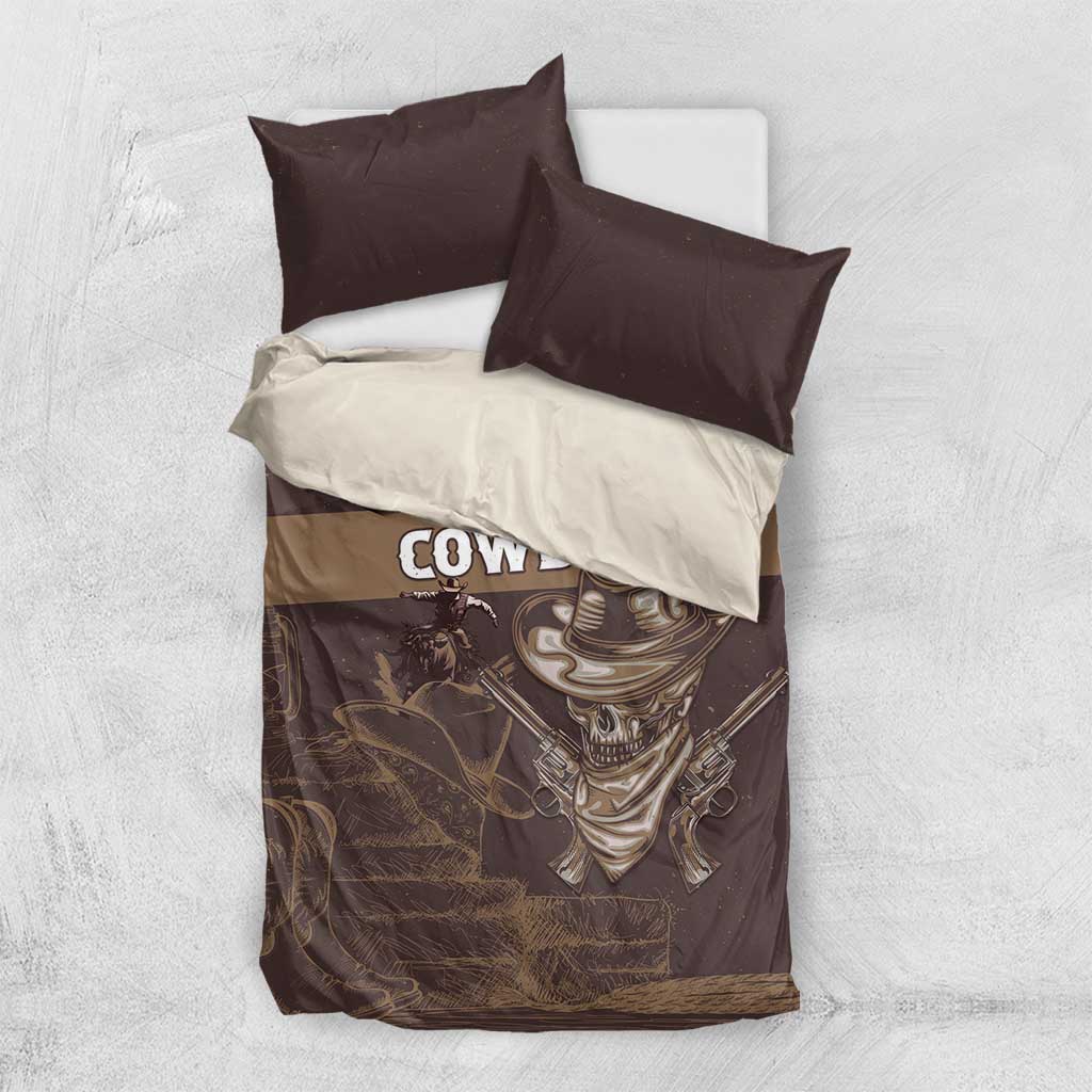 Skull Cowboy Bedding Set Wild West Reborn
