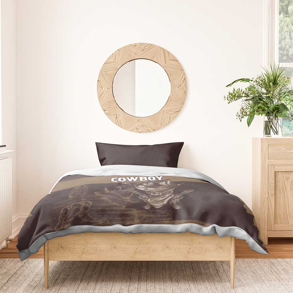Skull Cowboy Bedding Set Wild West Reborn