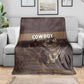 Skull Cowboy Blanket Wild West Reborn