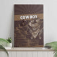 Skull Cowboy Canvas Wall Art Wild West Reborn