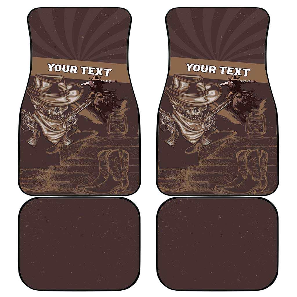 Skull Cowboy Car Mats Wild West Reborn