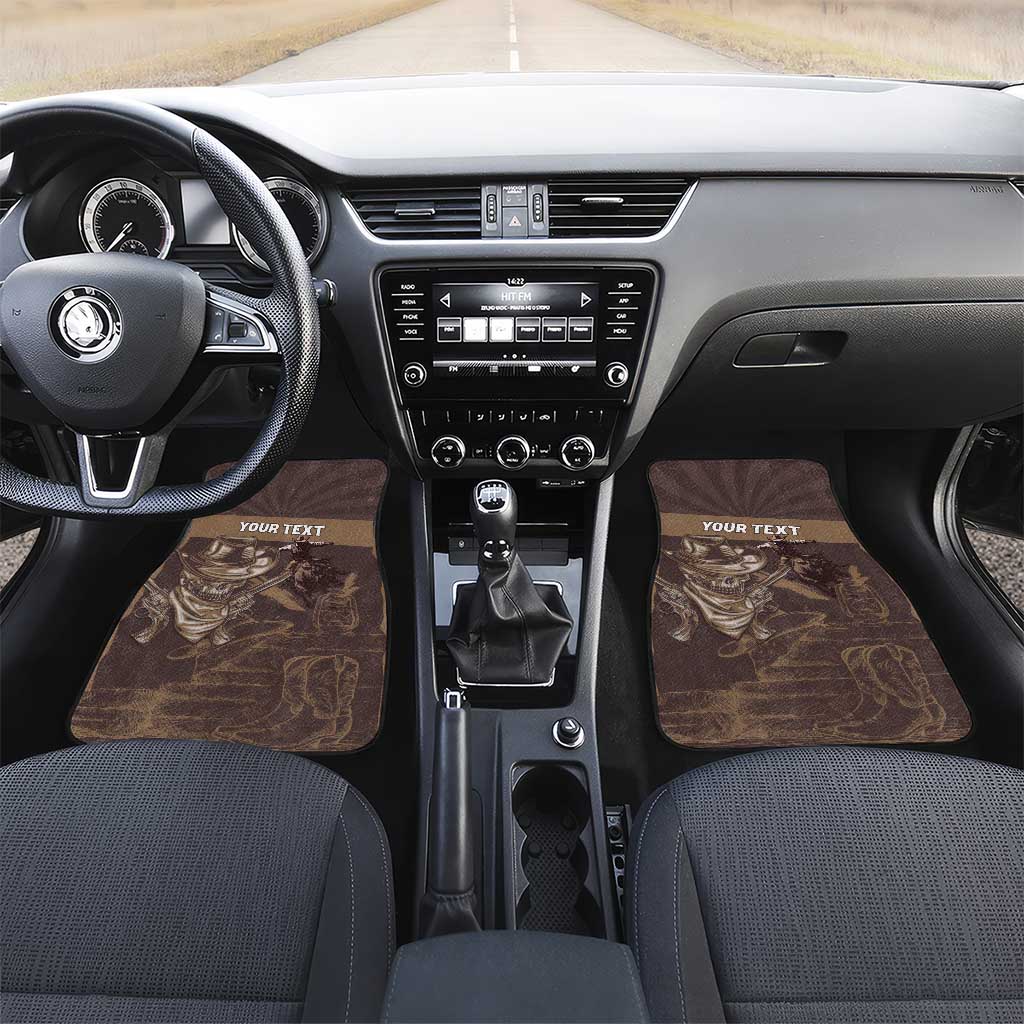 Skull Cowboy Car Mats Wild West Reborn