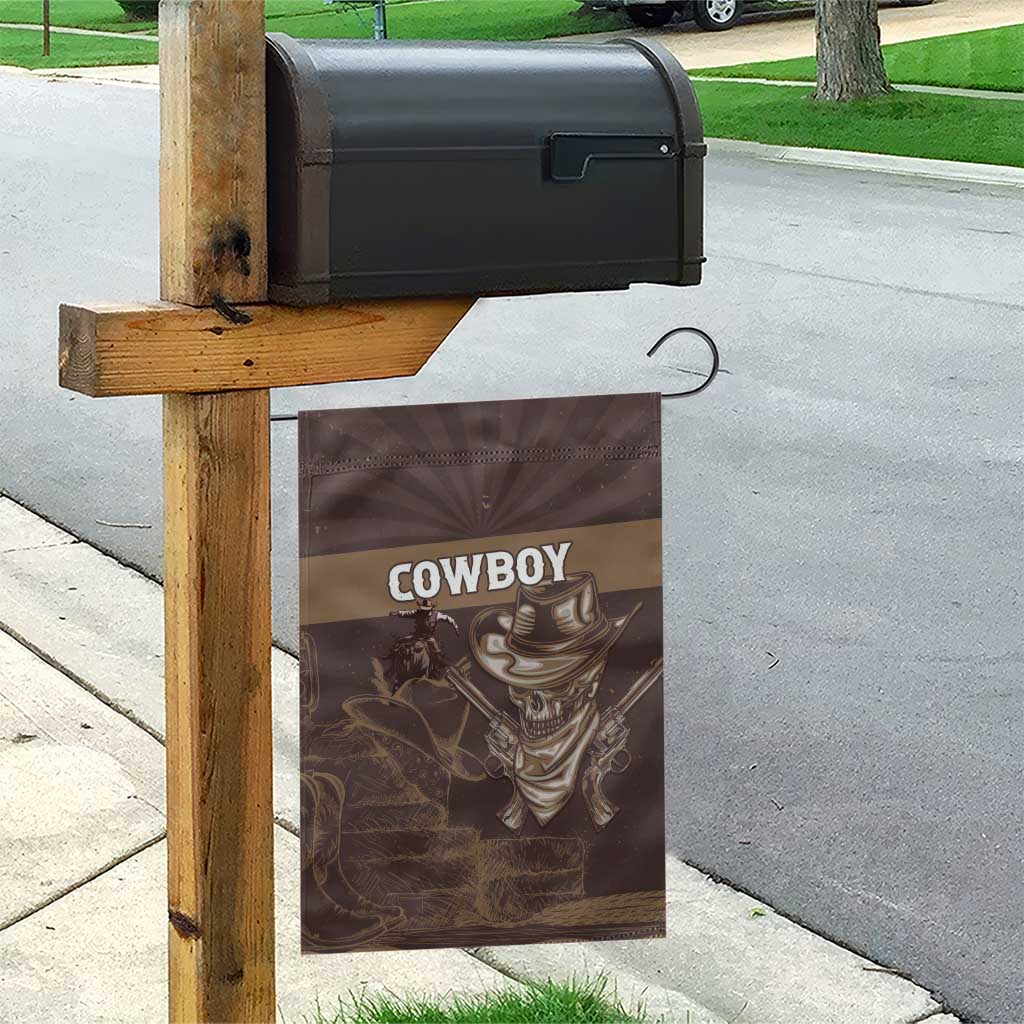 Skull Cowboy Garden Flag Wild West Reborn