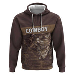 Personalised Skull Cowboy Hoodie Wild West Reborn