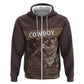 Personalised Skull Cowboy Hoodie Wild West Reborn