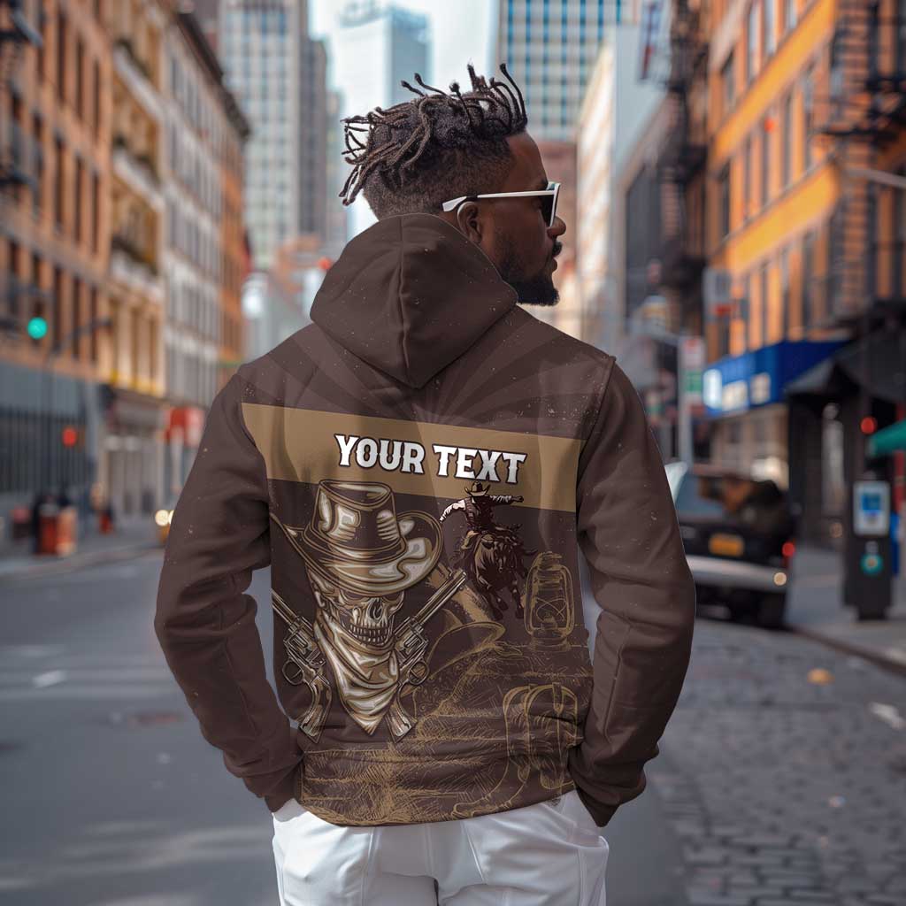 Personalised Skull Cowboy Hoodie Wild West Reborn
