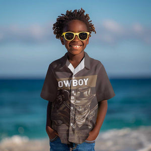 Personalised Skull Cowboy Kid Hawaiian Shirt Wild West Reborn