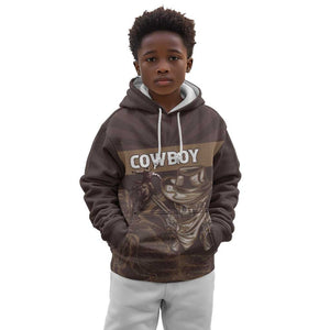 Personalised Skull Cowboy Kid Hoodie Wild West Reborn