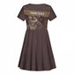 Personalised Skull Cowboy Kid Short Sleeve Dress Wild West Reborn