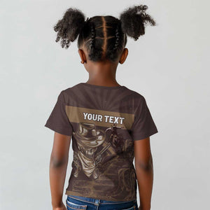 Personalised Skull Cowboy Kid T shirt Wild West Reborn