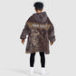 Personalised Skull Cowboy Kid Wearable Blanket Hoodie Wild West Reborn