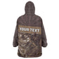Personalised Skull Cowboy Kid Wearable Blanket Hoodie Wild West Reborn