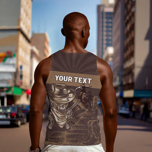 Personalised Skull Cowboy Men Tank Top Wild West Reborn