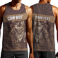 Personalised Skull Cowboy Men Tank Top Wild West Reborn
