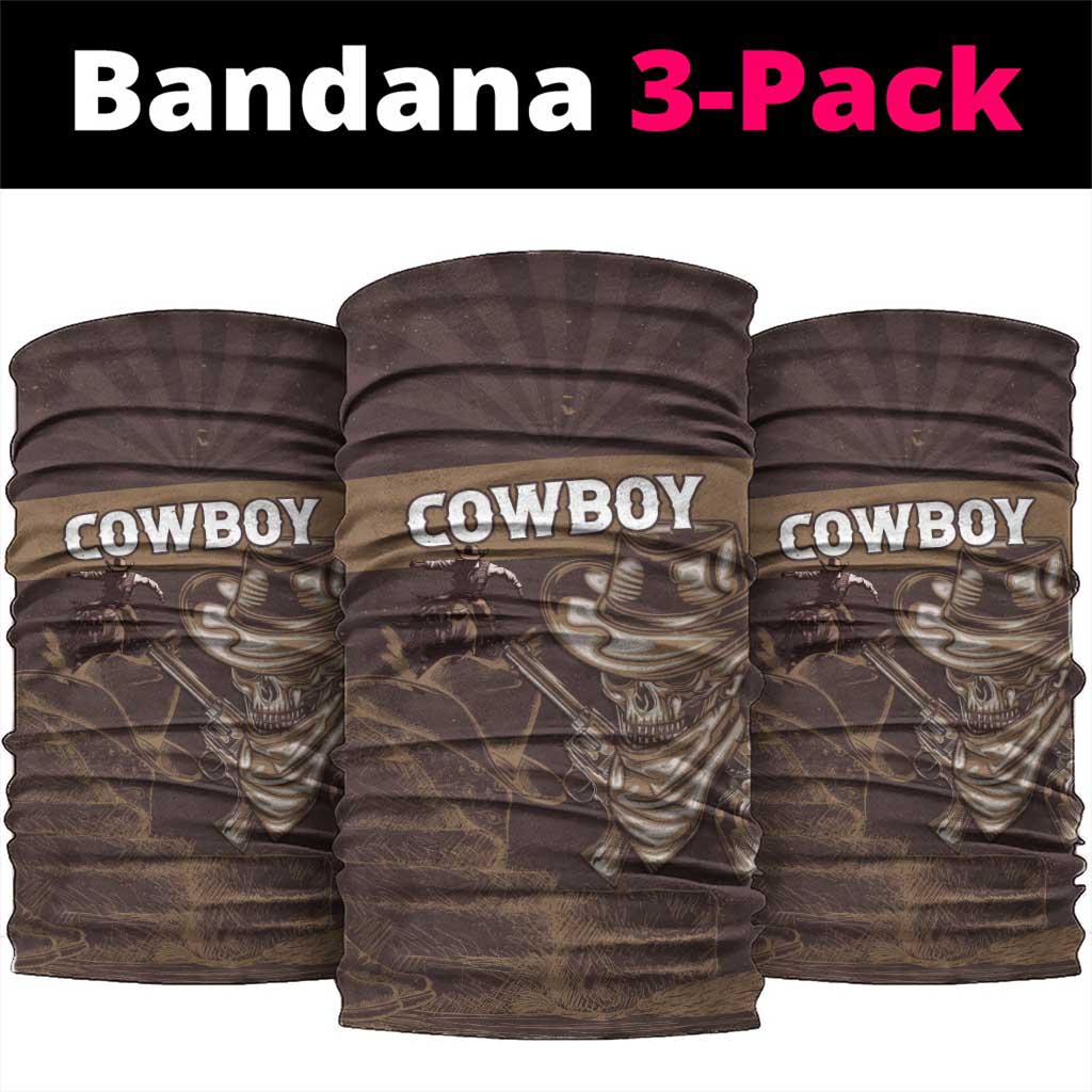 Skull Cowboy Neck Gaiter Wild West Reborn LT15