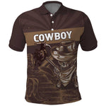 Personalised Skull Cowboy Polo Shirt Wild West Reborn