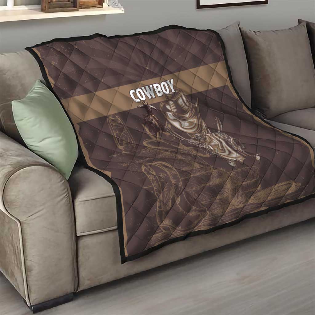 Skull Cowboy Quilt Wild West Reborn