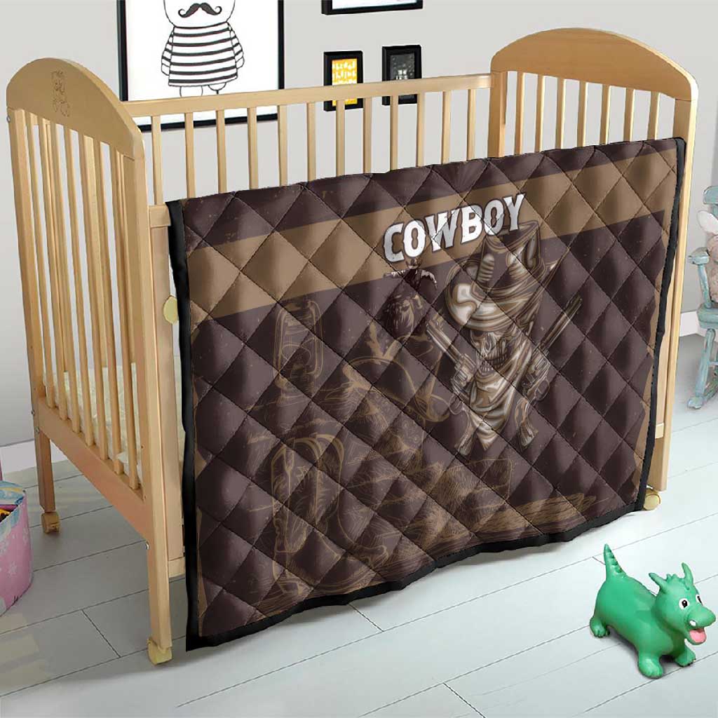 Skull Cowboy Quilt Wild West Reborn