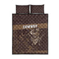 Skull Cowboy Quilt Bed Set Wild West Reborn