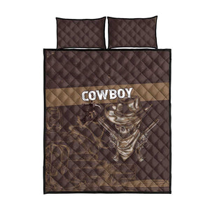 Skull Cowboy Quilt Bed Set Wild West Reborn