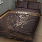 Skull Cowboy Quilt Bed Set Wild West Reborn