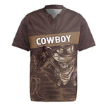 Personalised Skull Cowboy Rugby Jersey Wild West Reborn