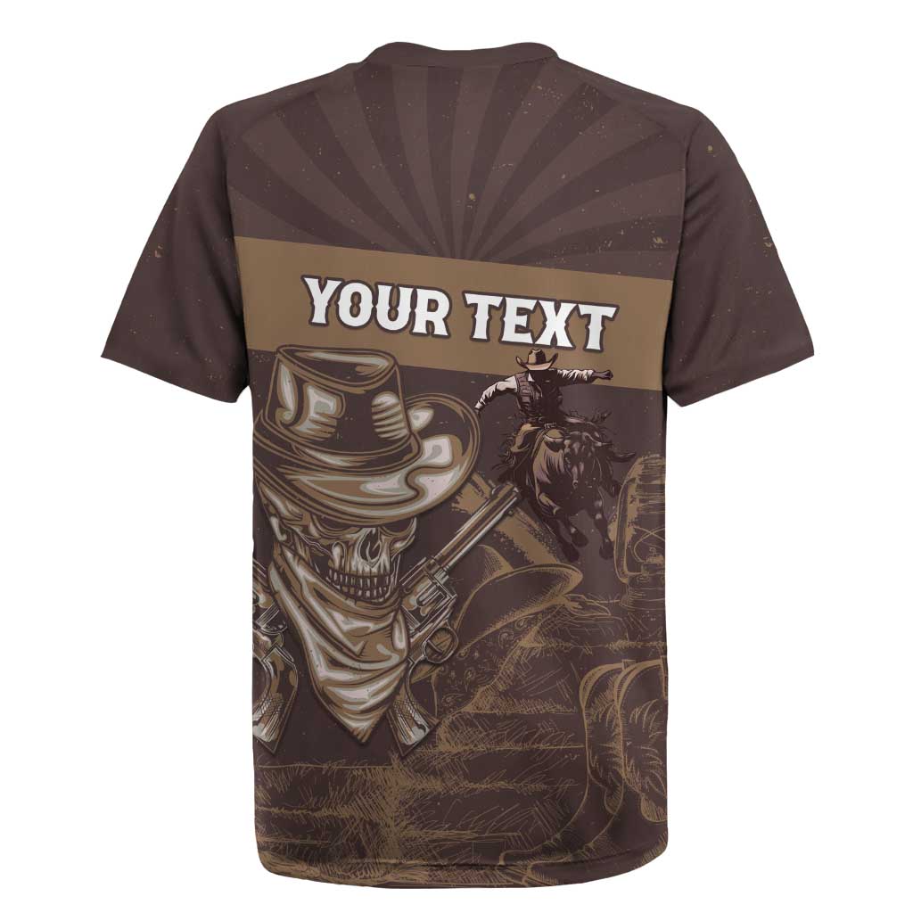 Personalised Skull Cowboy Rugby Jersey Wild West Reborn