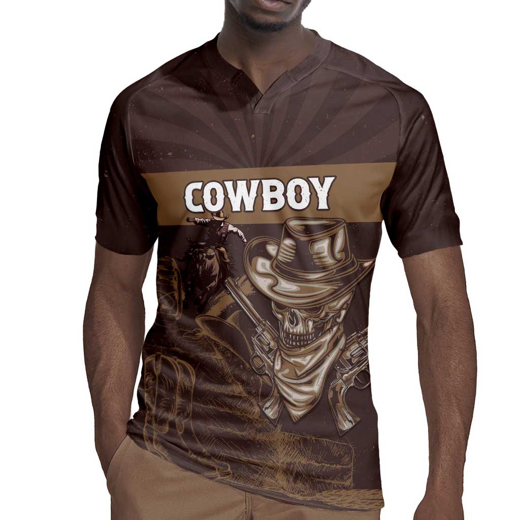 Personalised Skull Cowboy Rugby Jersey Wild West Reborn