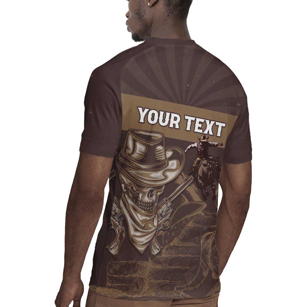 Personalised Skull Cowboy Rugby Jersey Wild West Reborn