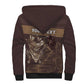 Personalised Skull Cowboy Sherpa Hoodie Wild West Reborn