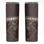 Personalised Skull Cowboy Skinny Tumbler Wild West Reborn