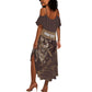 Personalised Skull Cowboy Summer Maxi Dress Wild West Reborn