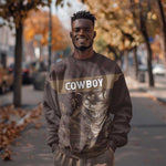 Personalised Skull Cowboy Sweatshirt Wild West Reborn