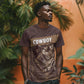 Personalised Skull Cowboy T shirt Wild West Reborn
