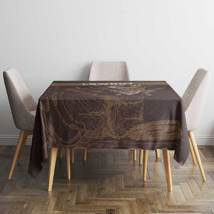 Skull Cowboy Tablecloth Wild West Reborn