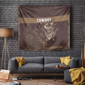 Skull Cowboy Tapestry Wild West Reborn