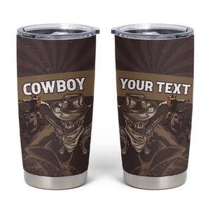 Personalised Skull Cowboy Tumbler Cup Wild West Reborn