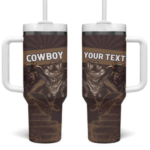 Personalised Skull Cowboy Tumbler With Handle Wild West Reborn