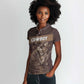 Personalised Skull Cowboy Women Polo Shirt Wild West Reborn