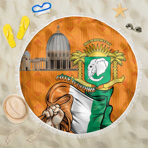 Happy Cote dIvoire Beach Blanket 65th of Independence Day