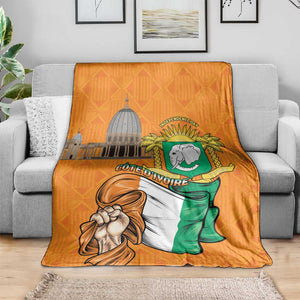 Happy Cote dIvoire Blanket 65th of Independence Day