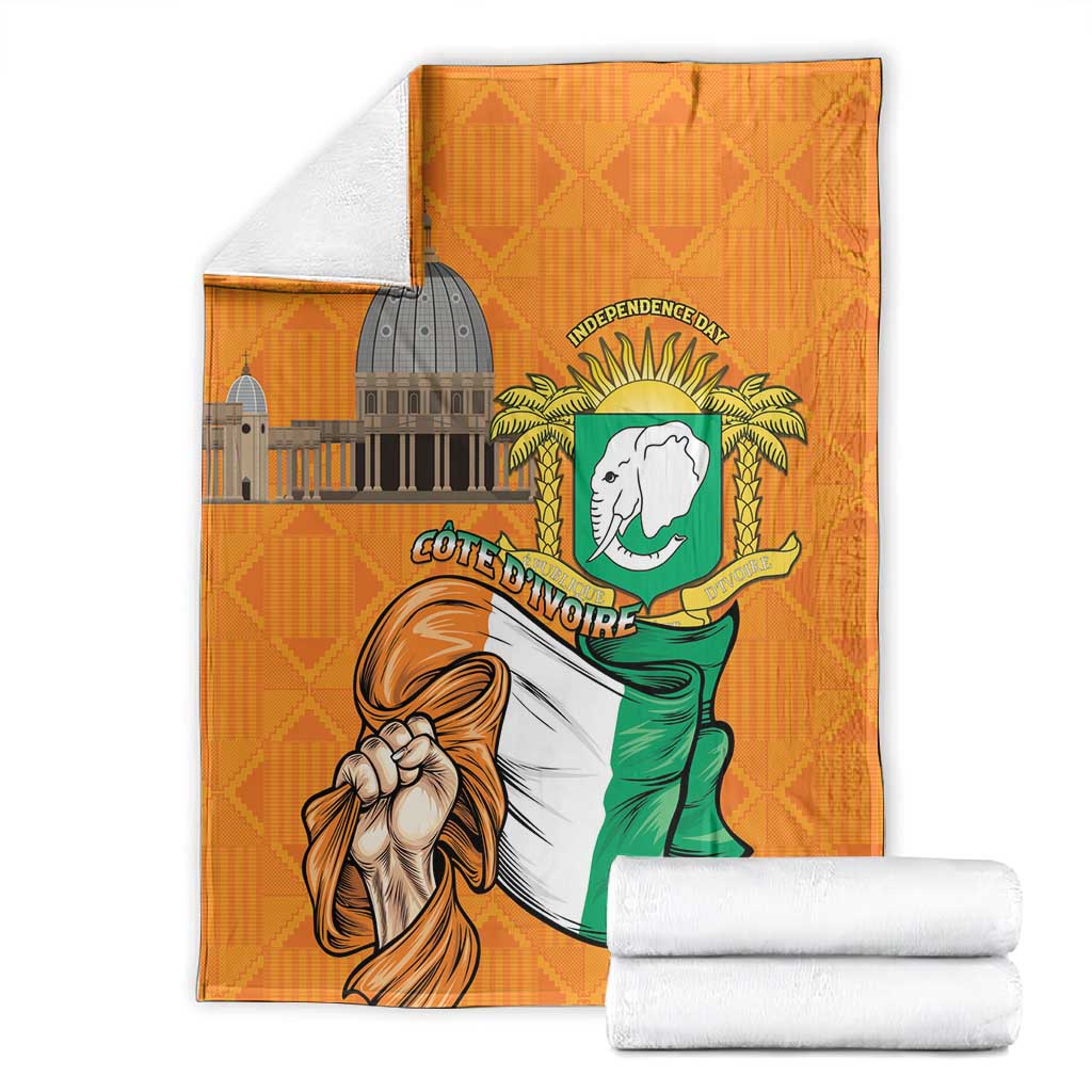 Happy Cote dIvoire Blanket 65th of Independence Day