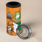 Personalised Happy Cote dIvoire 4 in 1 Can Cooler Tumbler 65th of Independence Day