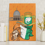Happy Cote dIvoire Canvas Wall Art 65th of Independence Day