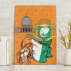Happy Cote dIvoire Canvas Wall Art 65th of Independence Day