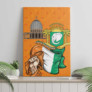 Happy Cote dIvoire Canvas Wall Art 65th of Independence Day