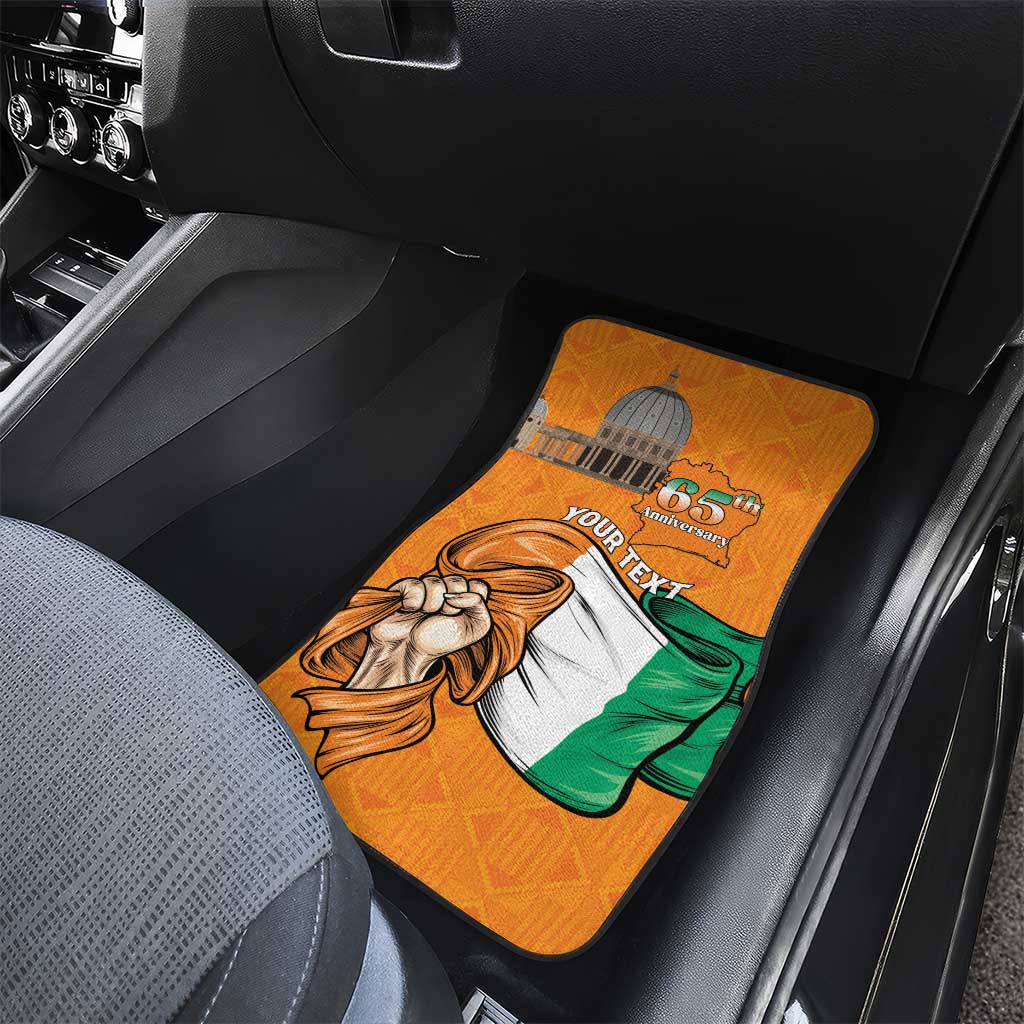 Happy Cote dIvoire Car Mats 65th of Independence Day