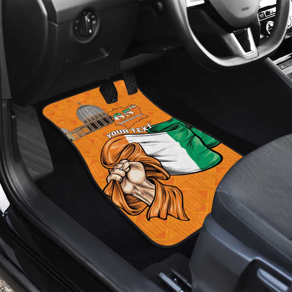 Happy Cote dIvoire Car Mats 65th of Independence Day