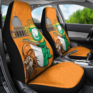 Happy Cote dIvoire Car Seat Cover 65th of Independence Day