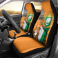 Happy Cote dIvoire Car Seat Cover 65th of Independence Day